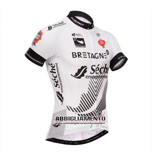 Abbigliamento Bretagne Séché2015 Manica Corta E Pantaloncino Con Bretelle Bianco - Clicca l'immagine per chiudere